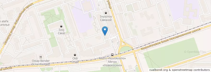 Mapa de ubicacion de Мировой суд №313 en Russia, Central Federal District, Moscow, Reutov, Eastern Administrative Okrug, Novokosino District.