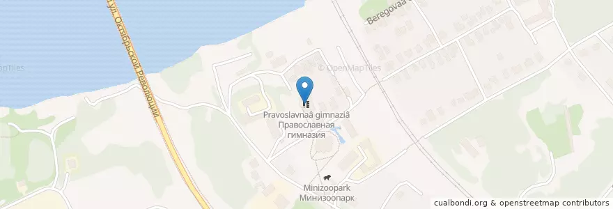 Mapa de ubicacion de Православная гимназия en Russia, Distretto Federale Centrale, Oblast' Di Mosca, Коломенский Городской Округ.