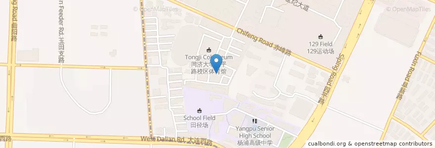Mapa de ubicacion de 南校区小剧场 en Китай, Шанхай.