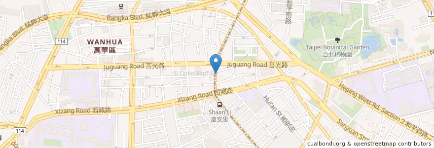 Mapa de ubicacion de gogoro en 臺灣, 新北市, 臺北市, 萬華區.