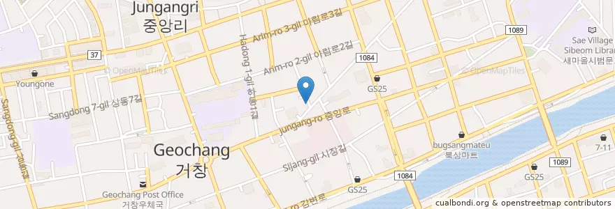 Mapa de ubicacion de Cup of Coffee en Südkorea, Gyeongsangnam-Do, 거창군.