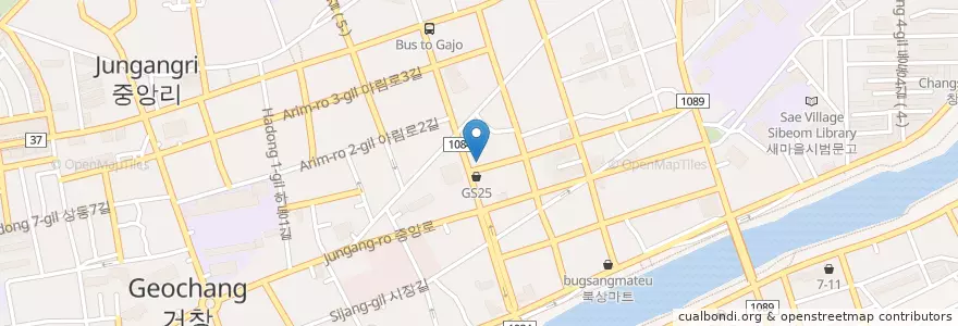 Mapa de ubicacion de Yegaram Savings Bank en كوريا الجنوبية, 경상남도, 거창군.