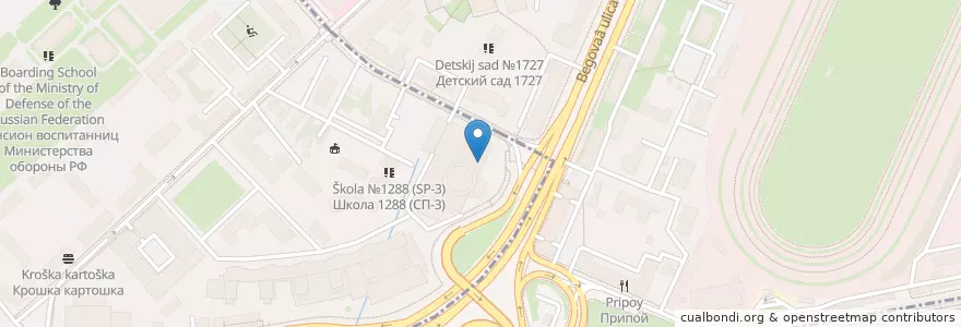 Mapa de ubicacion de Москоммерцбанк en 俄罗斯/俄羅斯, Центральный Федеральный Округ, Москва, Северный Административный Округ.