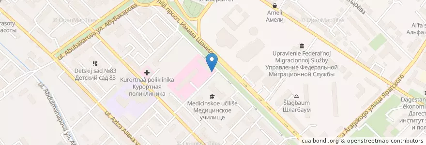 Mapa de ubicacion de Железка en ロシア, 北カフカース連邦管区, Дагестан, Городской Округ Махачкала.