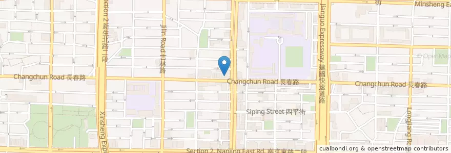 Mapa de ubicacion de 施宏男復健科診所 en Taiwán, Nuevo Taipéi, Taipéi, 中山區.