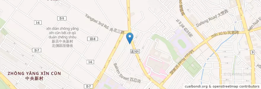 Mapa de ubicacion de 康和動物醫院 en Taiwan, New Taipei, Xindian District.