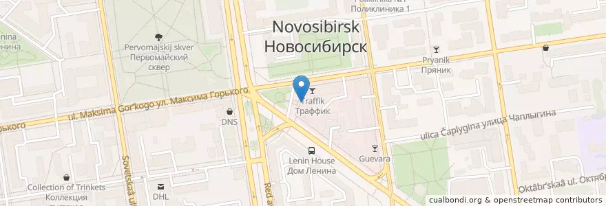 Mapa de ubicacion de ВТБ en Russie, District Fédéral Sibérien, Oblast De Novossibirsk, Городской Округ Новосибирск.