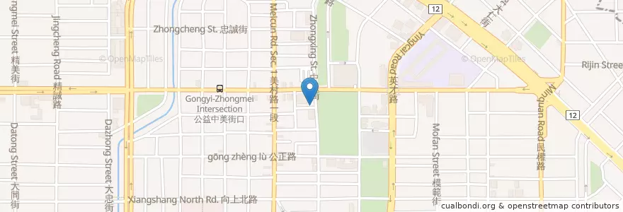 Mapa de ubicacion de K2 義大利冰淇淋 en Taiwan, Taichung, West District.