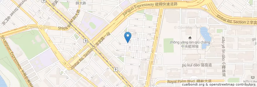 Mapa de ubicacion de 統將精選咖啡 en 타이완, 신베이 시, 타이베이시.