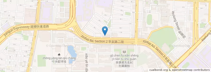 Mapa de ubicacion de 貝拉小屋 en Taiwan, Nuova Taipei, Taipei, 大安區.