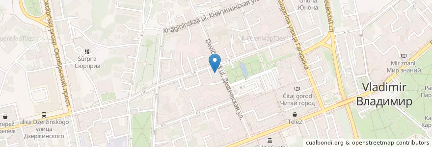 Mapa de ubicacion de ПапаДжонс en Rusland, Centraal Federaal District, Владимирская Область, Городской Округ Владимир.