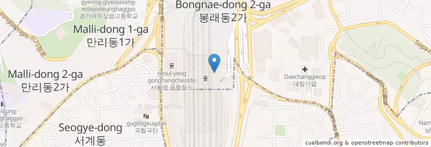 Mapa de ubicacion de Dunkin' Donuts en 大韓民国, ソウル, 中区.