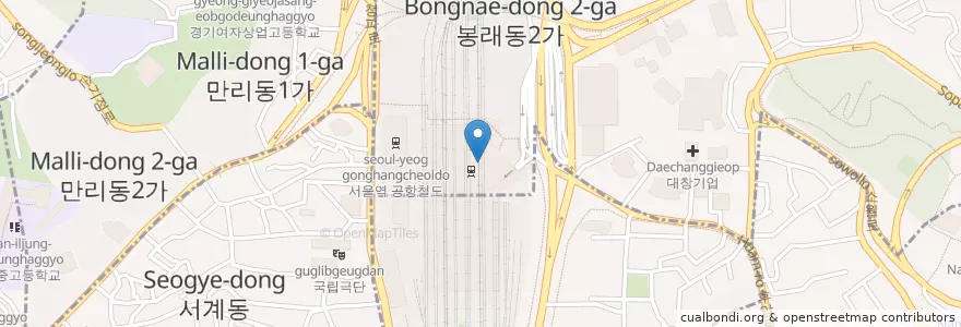 Mapa de ubicacion de KFC en Güney Kore, Seul, 중구.