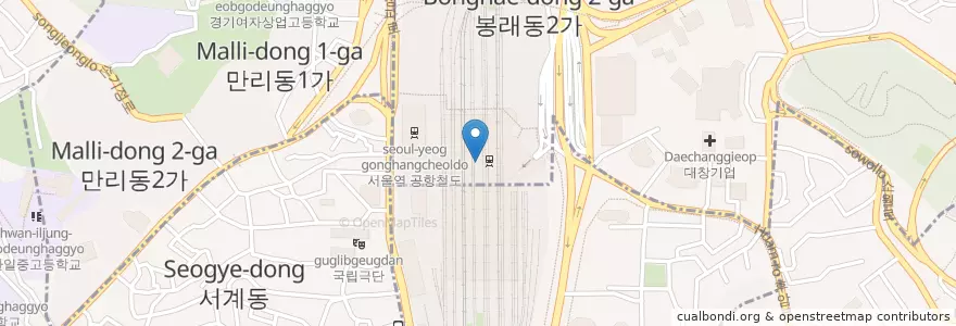 Mapa de ubicacion de McDonald's en Corea Del Sud, Seul, 중구.