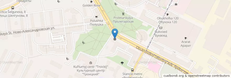 Mapa de ubicacion de Блины Шаверма en ロシア, 北西連邦管区, レニングラード州, サンクト ペテルブルク, Невский Район.