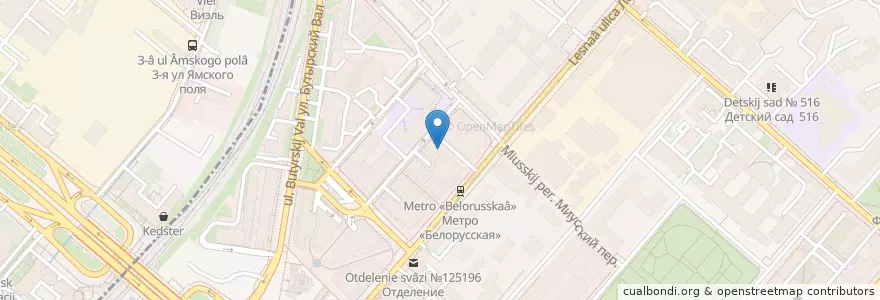 Mapa de ubicacion de Чайка en روسيا, Центральный Федеральный Округ, Москва, Центральный Административный Округ, Тверской Район.