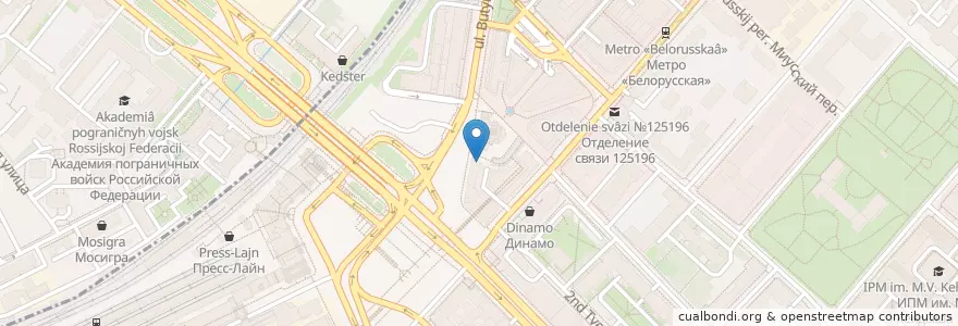 Mapa de ubicacion de Донер-кебаб №1 en Rússia, Distrito Federal Central, Москва, Центральный Административный Округ, Тверской Район.