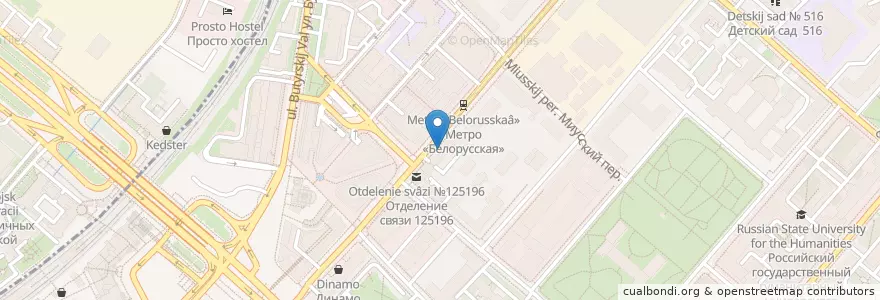 Mapa de ubicacion de Креде Эксперто en Rusia, Distrito Federal Central, Москва, Distrito Administrativo Central, Тверской Район.