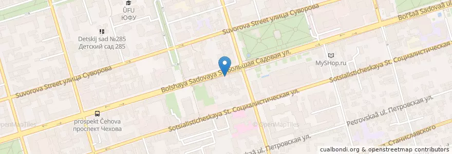 Mapa de ubicacion de Credit Europe Bank en Russie, District Fédéral Du Sud, Ростовская Область, Городской Округ Ростов-На-Дону.