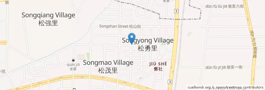 Mapa de ubicacion de 中華郵政 en 타이완, 타이중 시, 베이툰 구.