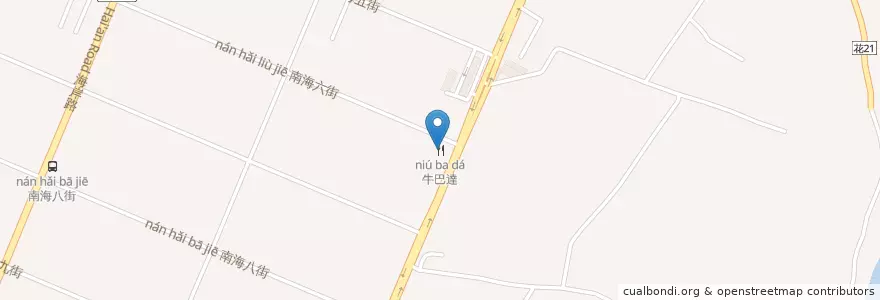 Mapa de ubicacion de 牛巴達 en Taiwan, Taiwan Province, Hualien County, Ji'an.