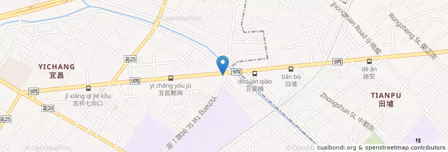 Mapa de ubicacion de 吉安麥當勞 en Tayvan, 臺灣省, Hualien, 吉安鄉.