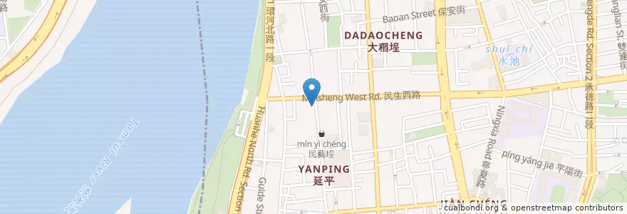 Mapa de ubicacion de 百安堂 en تایوان, 新北市, تایپه.