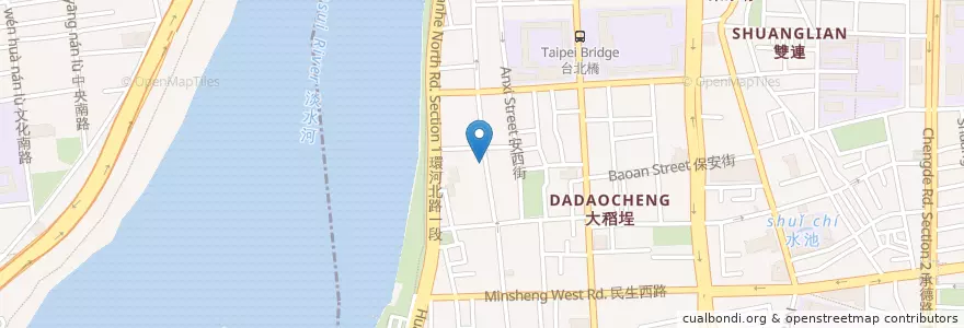 Mapa de ubicacion de 誠記蔘藥行 en Taiwán, Nuevo Taipéi, Taipéi.