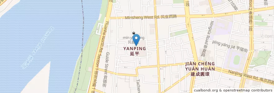 Mapa de ubicacion de 老媽麵店 en Taiwan, New Taipei, Taipei.