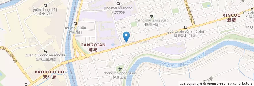 Mapa de ubicacion de 柳哥排骨 en Тайвань, Новый Тайбэй, Тайбэй, 文山區.