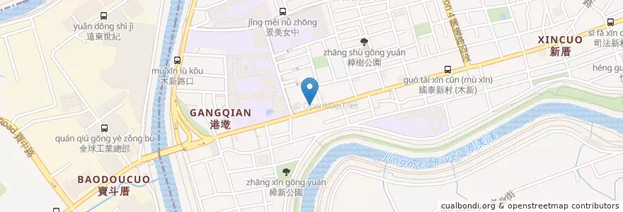 Mapa de ubicacion de 向日葵早餐店 en Taiwan, Nuova Taipei, Taipei, 文山區.