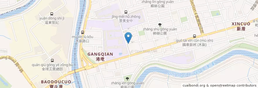 Mapa de ubicacion de 美而美早餐店 en تايوان, تايبيه الجديدة, تايبيه, 文山區.