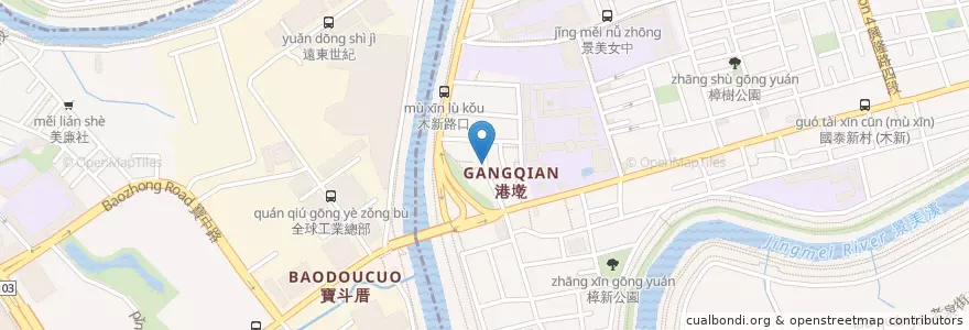 Mapa de ubicacion de 木柵聖母宮 en Taïwan, Nouveau Taipei, Taipei, District De Wenshan, Xindian.