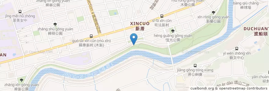 Mapa de ubicacion de 公廁x1 en 台湾, 新北市, 台北市, 文山区.