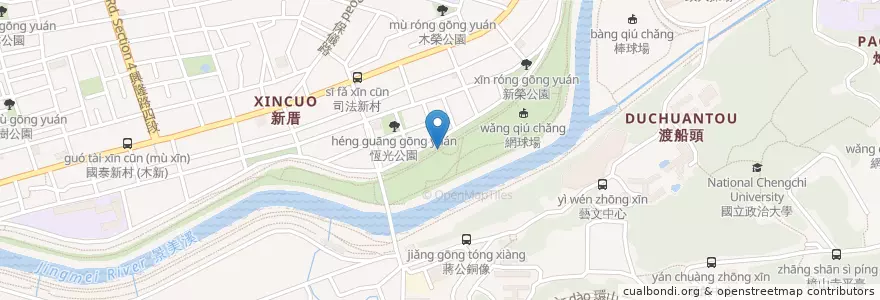 Mapa de ubicacion de 木棧道，涼亭 en Taiwán, Nuevo Taipéi, Taipéi, 文山區.