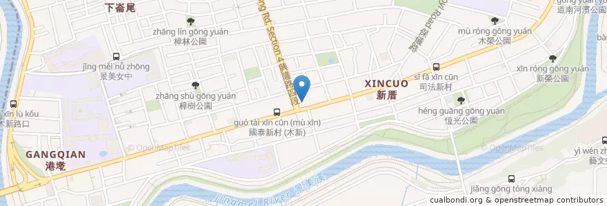 Mapa de ubicacion de 平安耳鼻喉科 en تایوان, 新北市, تایپه, 文山區.