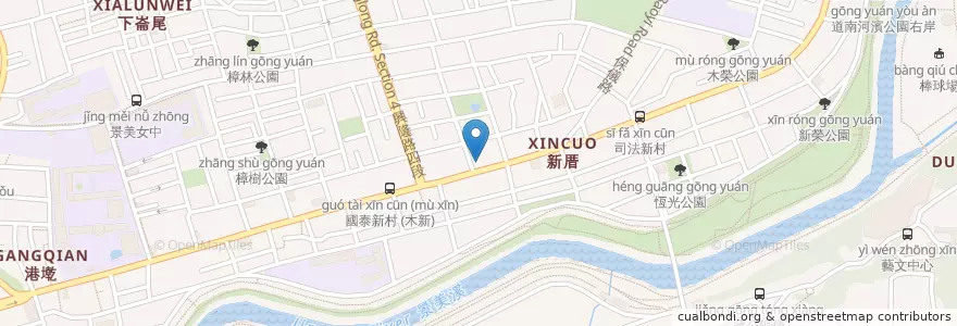 Mapa de ubicacion de 格林牙醫診所 en 臺灣, 新北市, 臺北市, 文山區.