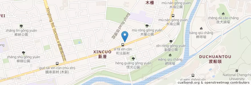 Mapa de ubicacion de 木新牙醫診所 en 台湾, 新北市, 台北市, 文山区.