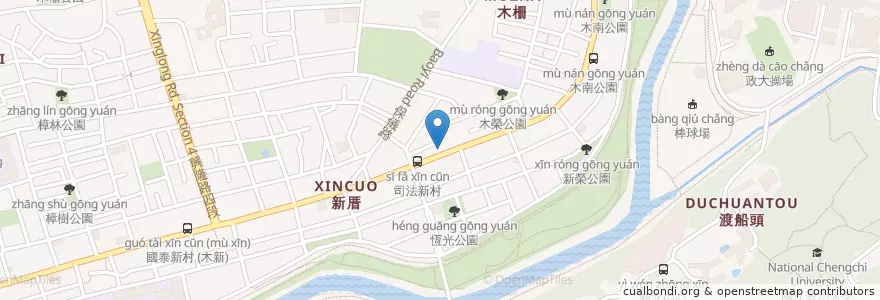 Mapa de ubicacion de 保順內兒科診所 en 臺灣, 新北市, 臺北市, 文山區.