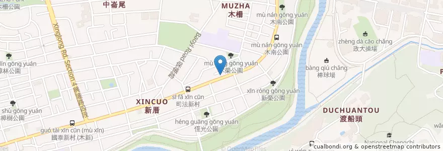Mapa de ubicacion de 軒堡早餐店 en 臺灣, 新北市, 臺北市, 文山區.
