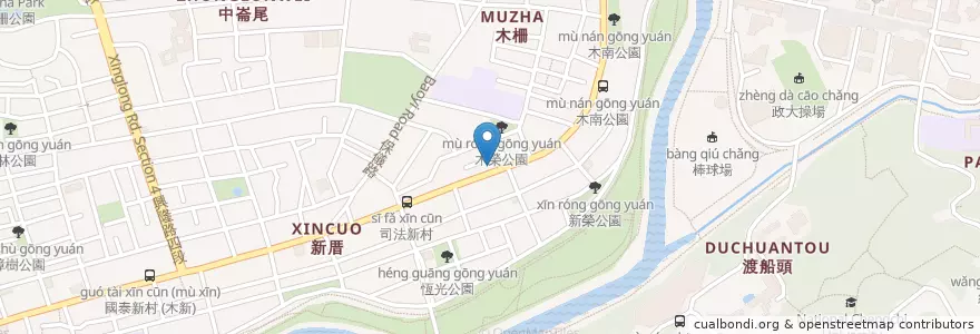 Mapa de ubicacion de 文安堂蔘藥行 en Taiwán, Nuevo Taipéi, Taipéi, 文山區.
