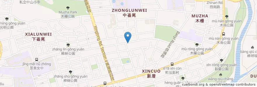 Mapa de ubicacion de 利吉堡早餐店 en تايوان, تايبيه الجديدة, تايبيه, 文山區.