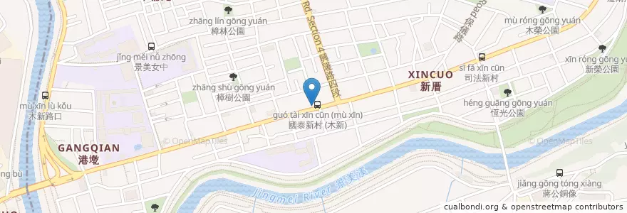 Mapa de ubicacion de 芮比特 en تايوان, تايبيه الجديدة, تايبيه, 文山區.