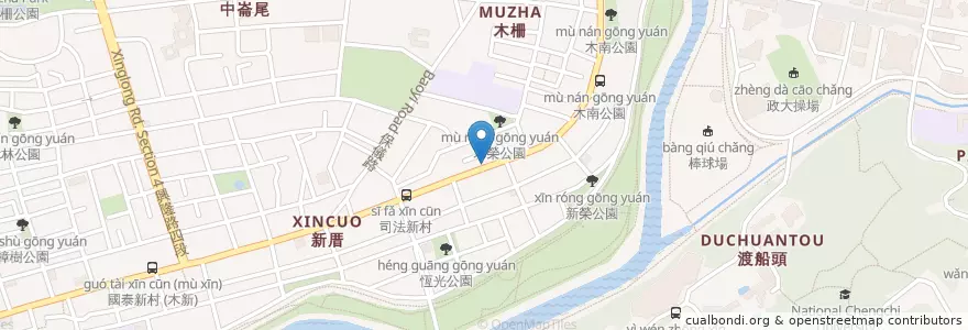 Mapa de ubicacion de 如意小吃 en 臺灣, 新北市, 臺北市, 文山區.