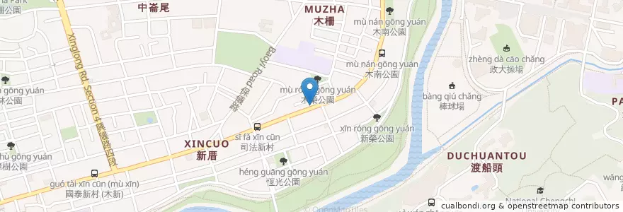 Mapa de ubicacion de 劉家香雞排 en Taiwan, 新北市, Taipei, 文山區.