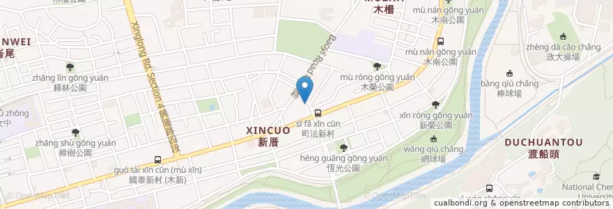 Mapa de ubicacion de 劉哥牛肉麵 en تايوان, تايبيه الجديدة, تايبيه, 文山區.