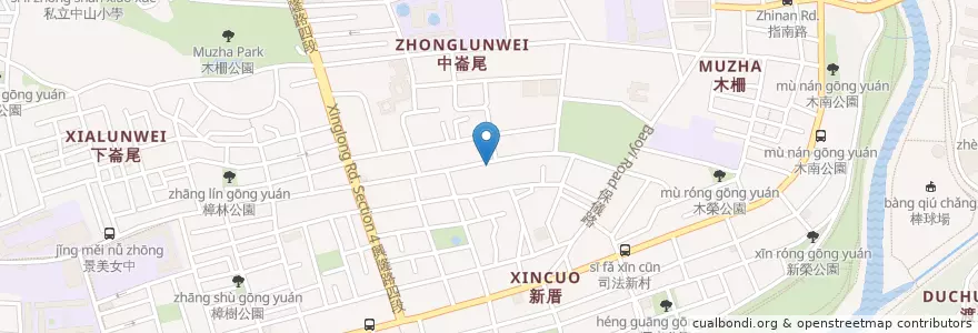 Mapa de ubicacion de smile義式廚房 en تايوان, تايبيه الجديدة, تايبيه, 文山區.