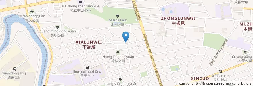 Mapa de ubicacion de 振聖堂 en Taiwán, Nuevo Taipéi, Taipéi, 文山區.