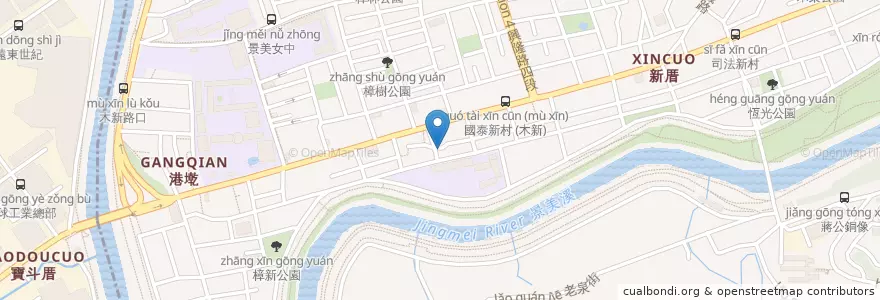 Mapa de ubicacion de 金多寶肉圓 en Тайвань, Новый Тайбэй, Тайбэй, 文山區.
