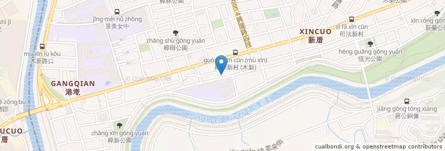 Mapa de ubicacion de 何嘉仁 en Taiwán, Nuevo Taipéi, Taipéi, 文山區.